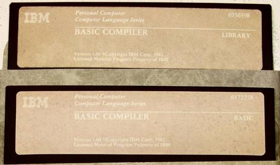 IBM Personal Computer BASIC Compiler 1.0 - Disks